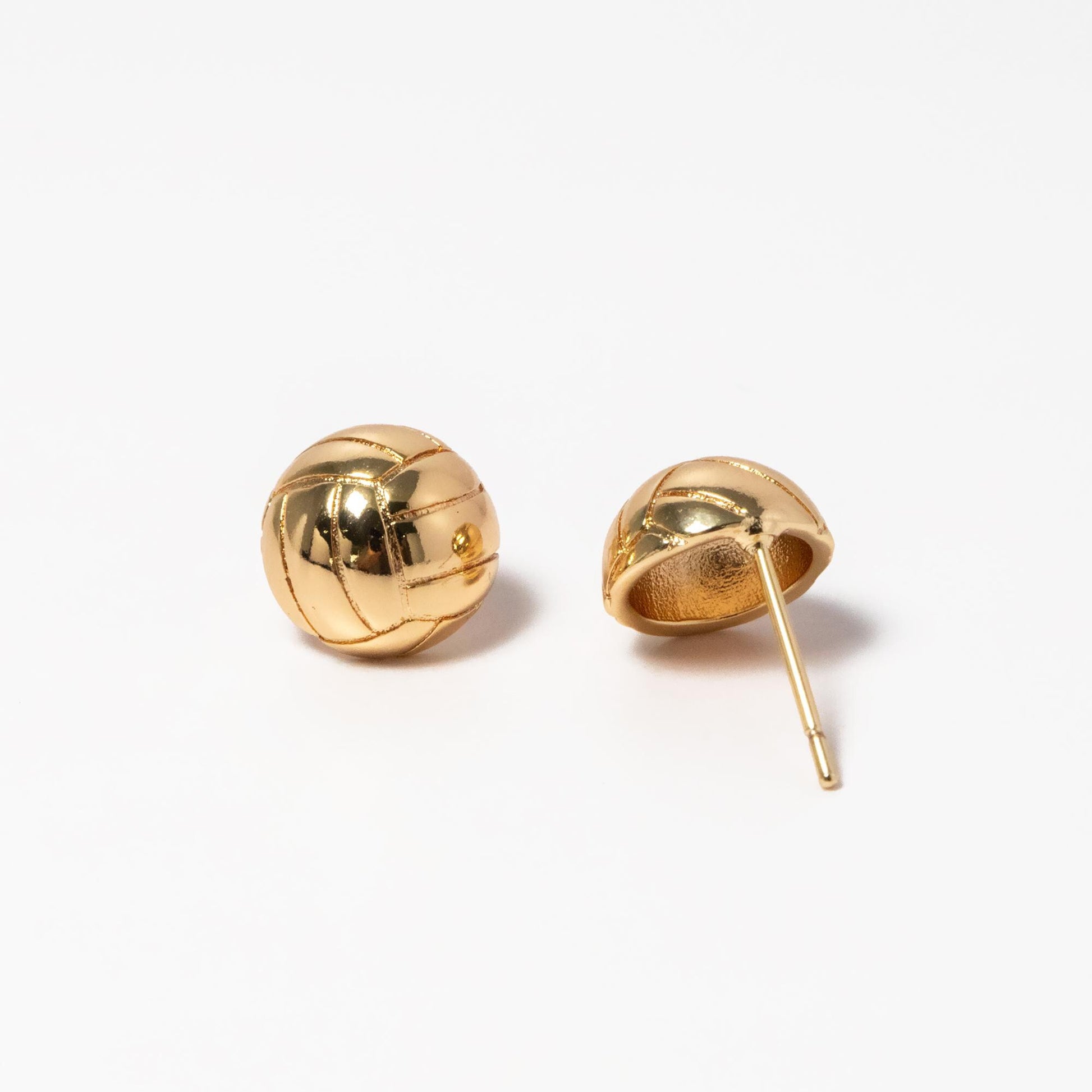 10pcs Gold/ Silver Tone Round Earrings, 18K Gold/ Rhodium plated Brass, Geometric Stud Earrings (GB-4561)