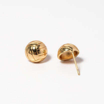 10pcs Gold/ Silver Tone Round Earrings, 18K Gold/ Rhodium plated Brass, Geometric Stud Earrings (GB-4561)
