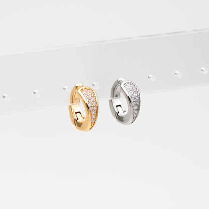 4pcs CZ Pave Gold/ Silver Tone Ear Cuff, Minimalist Cartilage Earrings, Dainty Clip On Earrings (GB-4576)