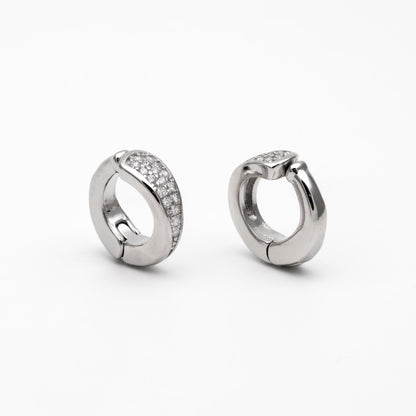 4pcs CZ Pave Gold/ Silver Tone Ear Cuff, Minimalist Cartilage Earrings, Dainty Clip On Earrings (GB-4576)