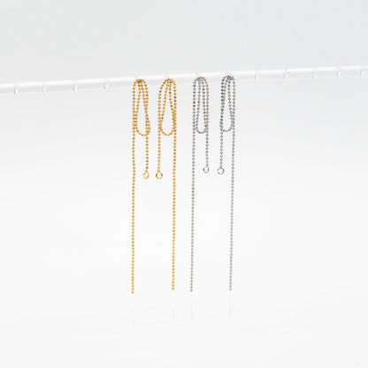 4pcs Gold/ Silver Tone Tassel Earring with Loop, 18K Gold/ Rhodium plated Brass, Tassel Stud Earring, Dangling Earrings (GB-4584)