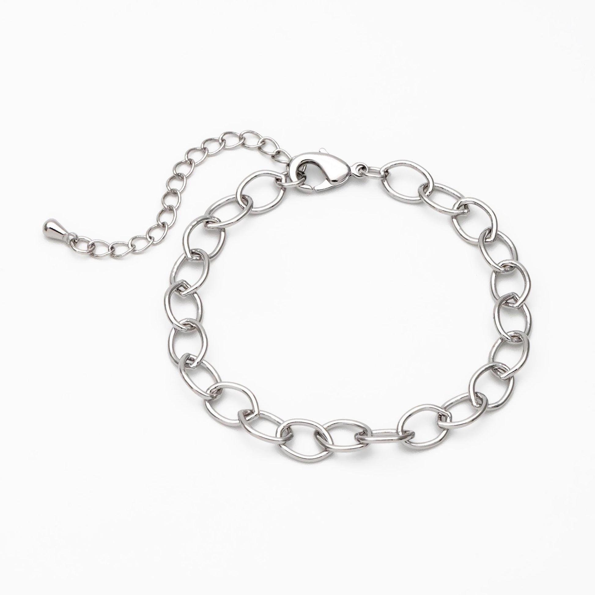 Dainty Gold/ Silver Oval Link Chains, Finished Bracelet/ Anklet/ Necklace with Extender Chain, Ready to Wear (#LK-331)