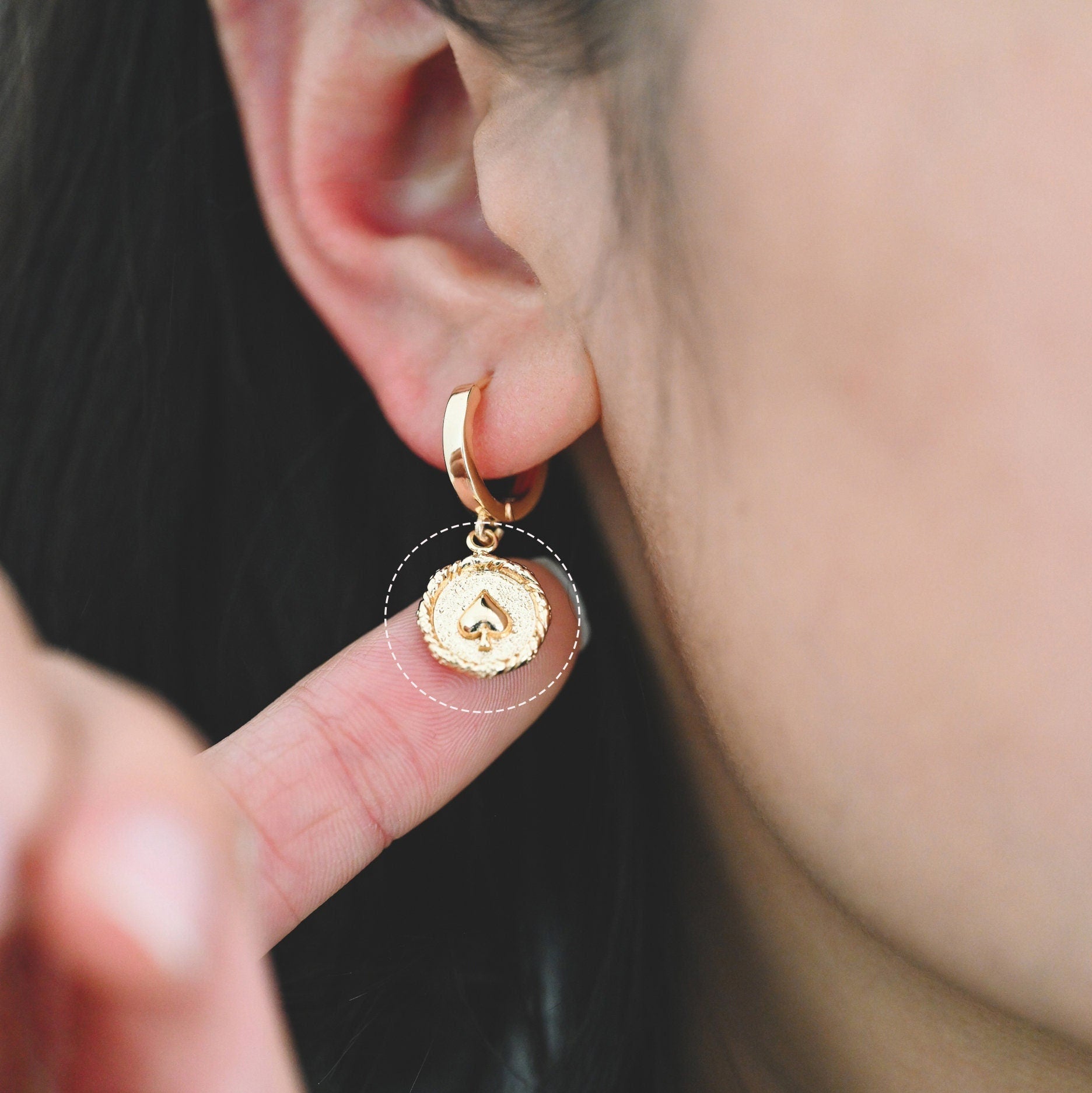 10pcs Gold Plated Brass Poker Charms: Heart/ Club/ Dimond/ Spade Card Pendants (GB-3587)