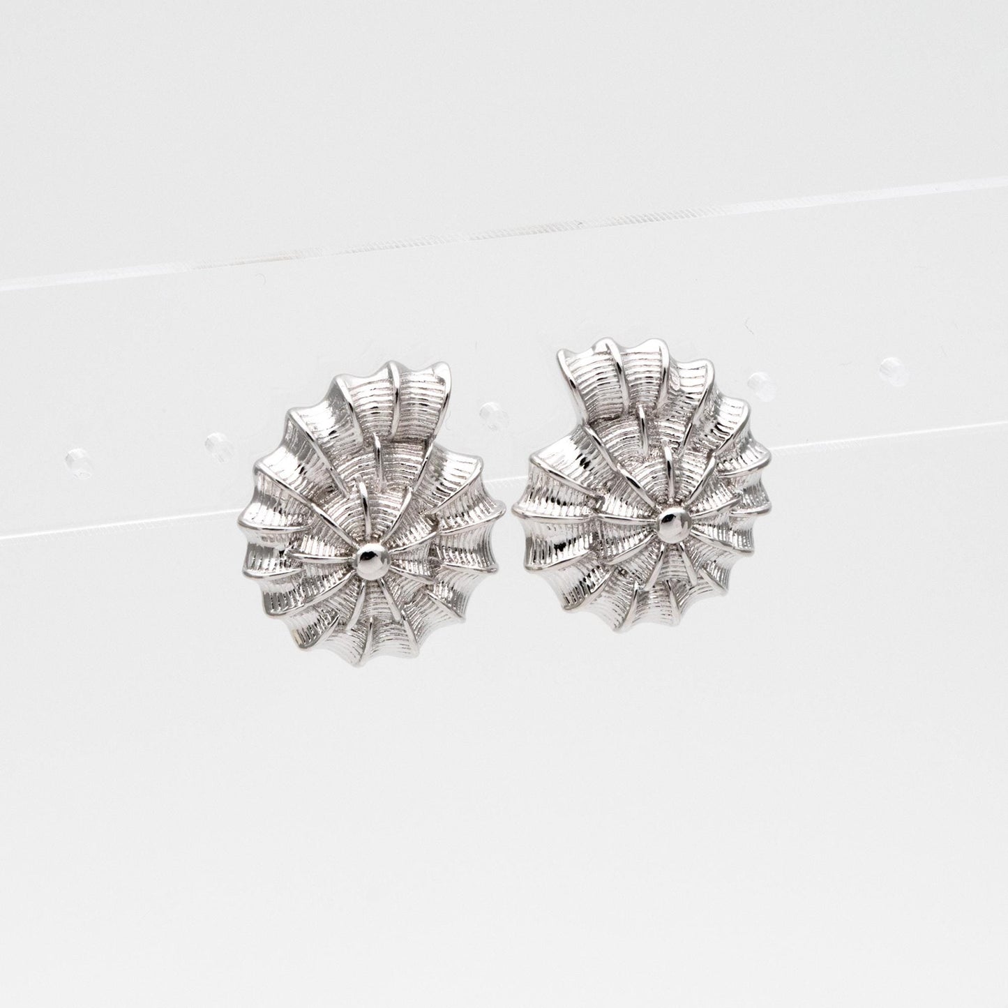 4pcs Gold/ Silver Tone Spiral Shell Earrings, Modern Style Earrings, Fashion Earrings, Beach Jewelry (GB-4571)