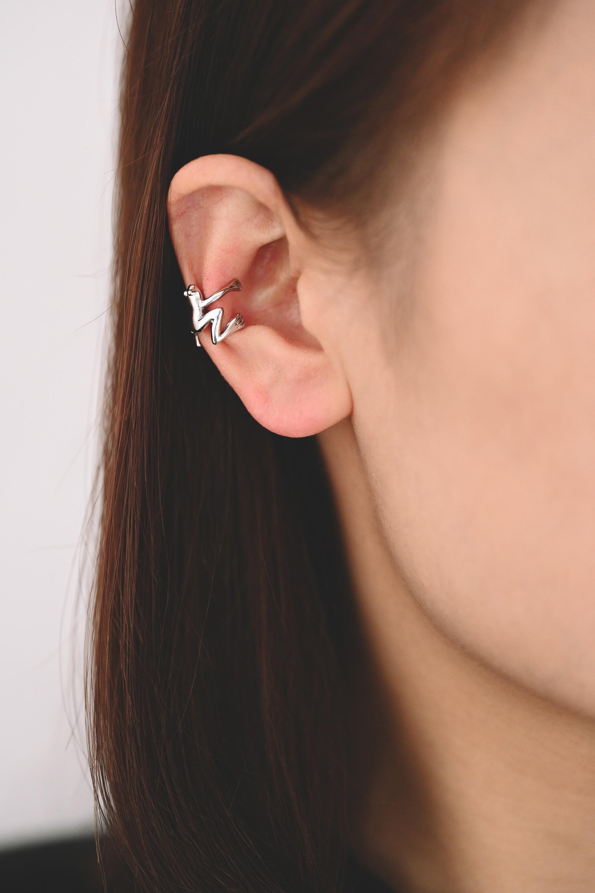 10pcs Gold/ Silver Frog Ear Cuff, Cartilage Ear Cuff, Gold/ Rhodium Plated Brass Ear Cuff, Cartilage Earrings (GB-4545)