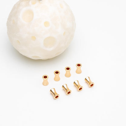 20pcs Gold plated Brass Tube Spacer Beads 8x5mm, DIY Jewelry Making Supplies Wholesale (GB-657)