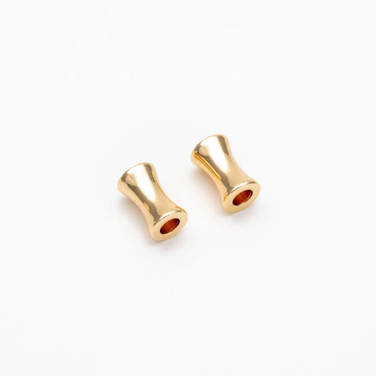 20pcs Gold plated Brass Tube Spacer Beads 8x5mm, DIY Jewelry Making Supplies Wholesale (GB-657)