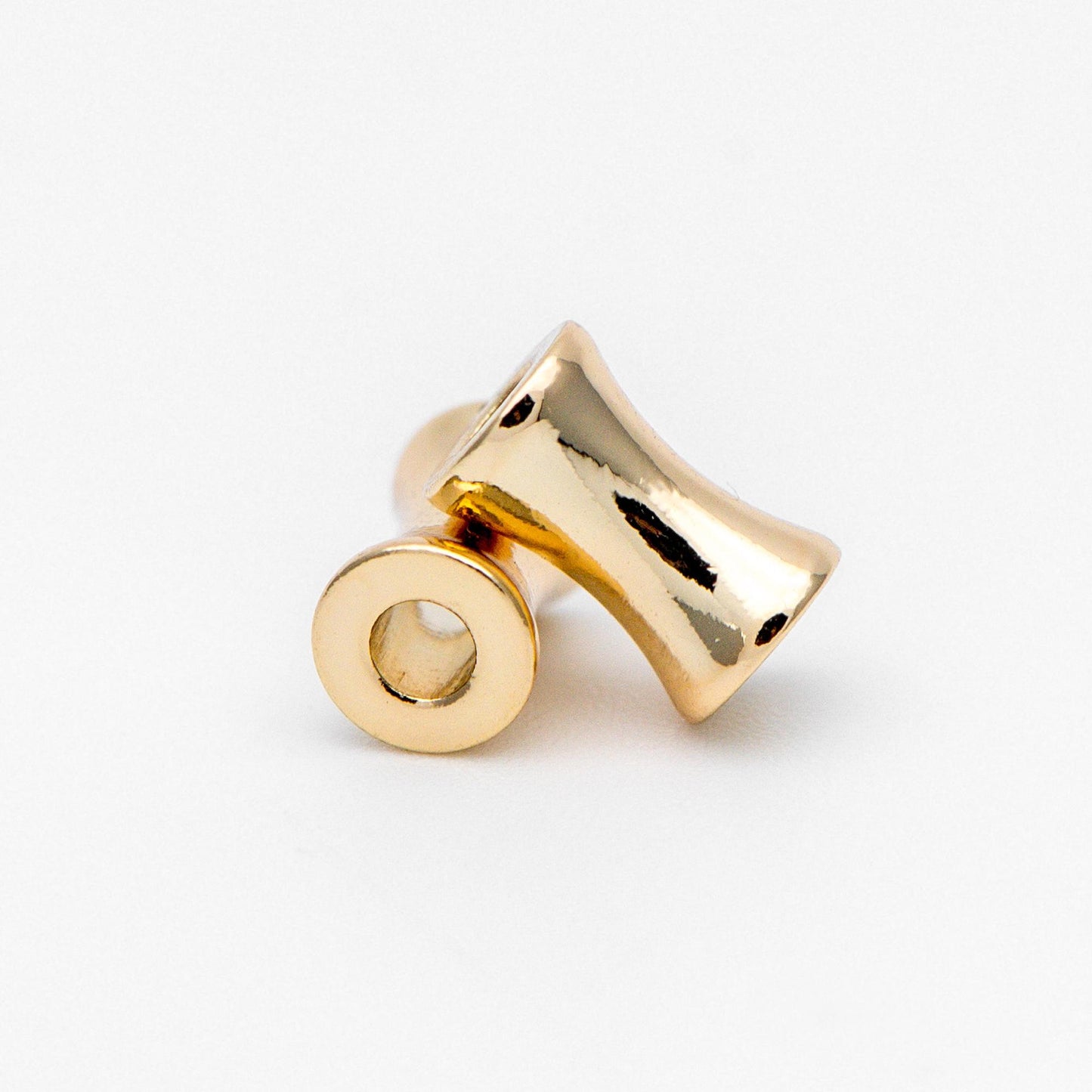 20pcs Gold plated Brass Tube Spacer Beads 8x5mm, DIY Jewelry Making Supplies Wholesale (GB-657)