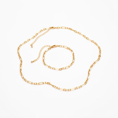 Dainty Gold Oval Chains 2.4/ 3.2/ 3.6mm, Finished Bracelet/ Anklet/ Necklace with Extender Chain, Ready to Wear (#LK-275)