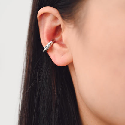 4pcs Gold/ Silver Tone Ear Cuff, Minimalist Cartilage Earrings, Dainty Clip On Earrings (GB-4579-A)