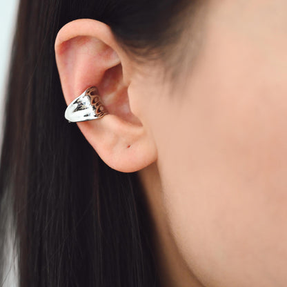 4pcs Gold/ Silver Tone Leaf Ear Cuff, Minimalist Cartilage Earrings, Dainty Clip On Earrings (GB-4579)