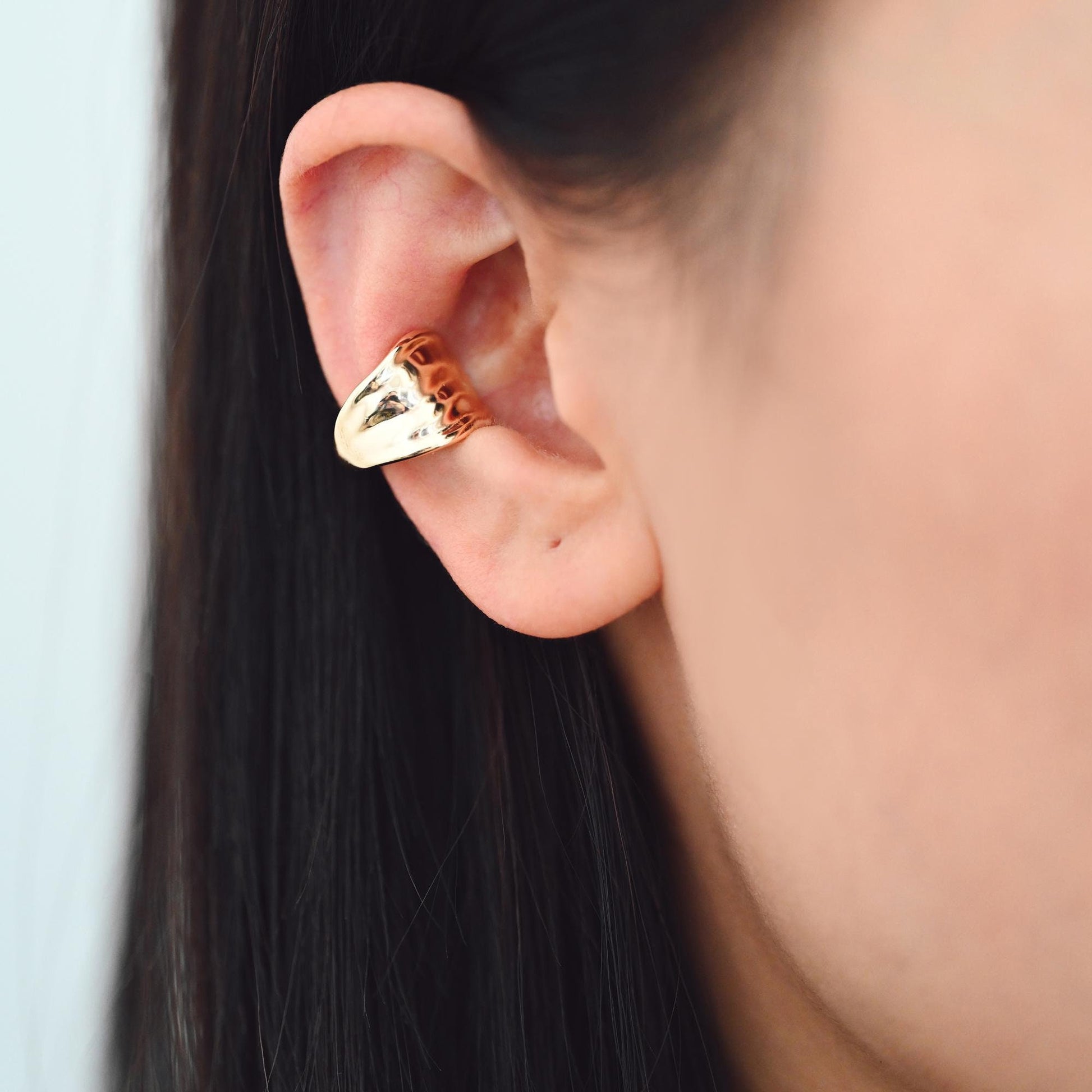 4pcs Gold/ Silver Tone Leaf Ear Cuff, Minimalist Cartilage Earrings, Dainty Clip On Earrings (GB-4579)
