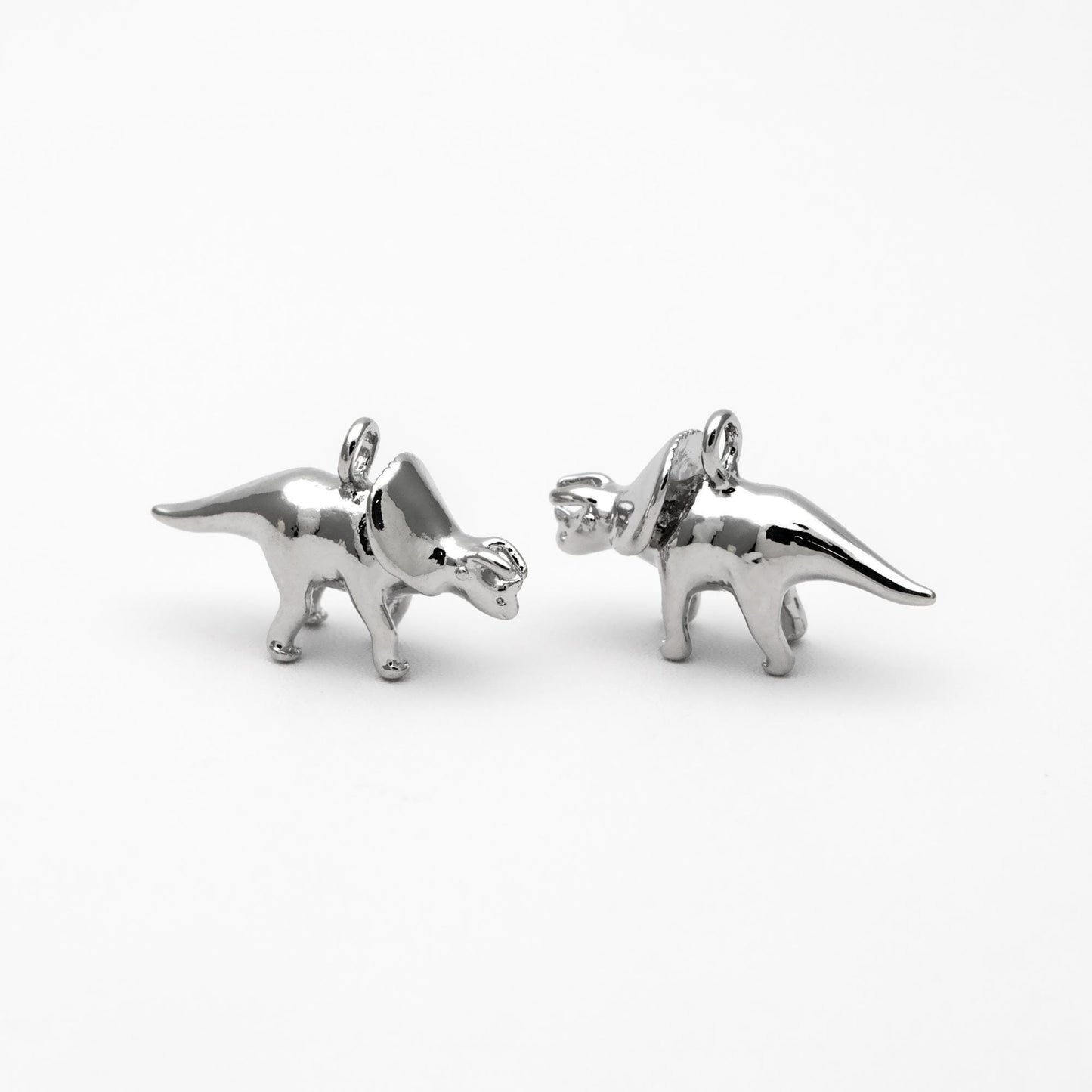 10pcs Gold/ Silver Tiny Dinosaur Charm, Jewelry Making, Diy Material, Jewelry Supplies (GB-2650-C)