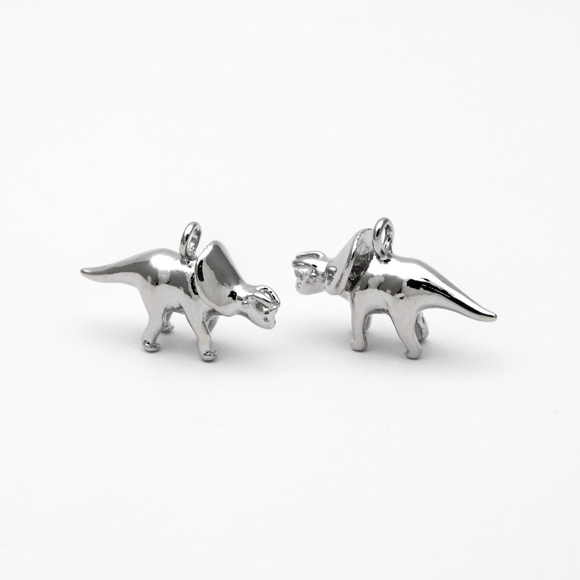 10pcs Gold/ Silver Tiny Dinosaur Charm, Jewelry Making, Diy Material, Jewelry Supplies (GB-2650-C)
