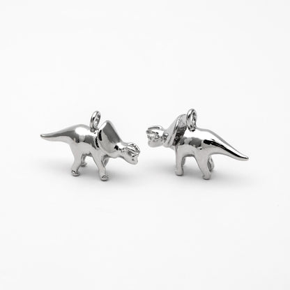 10pcs Gold/ Silver Tiny Dinosaur Charm, Jewelry Making, Diy Material, Jewelry Supplies (GB-2650-C)