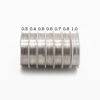 Gold/ Silver Plated Copper Wire, Craft Wrapping Supplies, 0.3-1mm, 18/ 20/ 21/ 22/ 24/ 26/ 28 Gauge Soft Wire, 1 Full Coil (#GB-455)