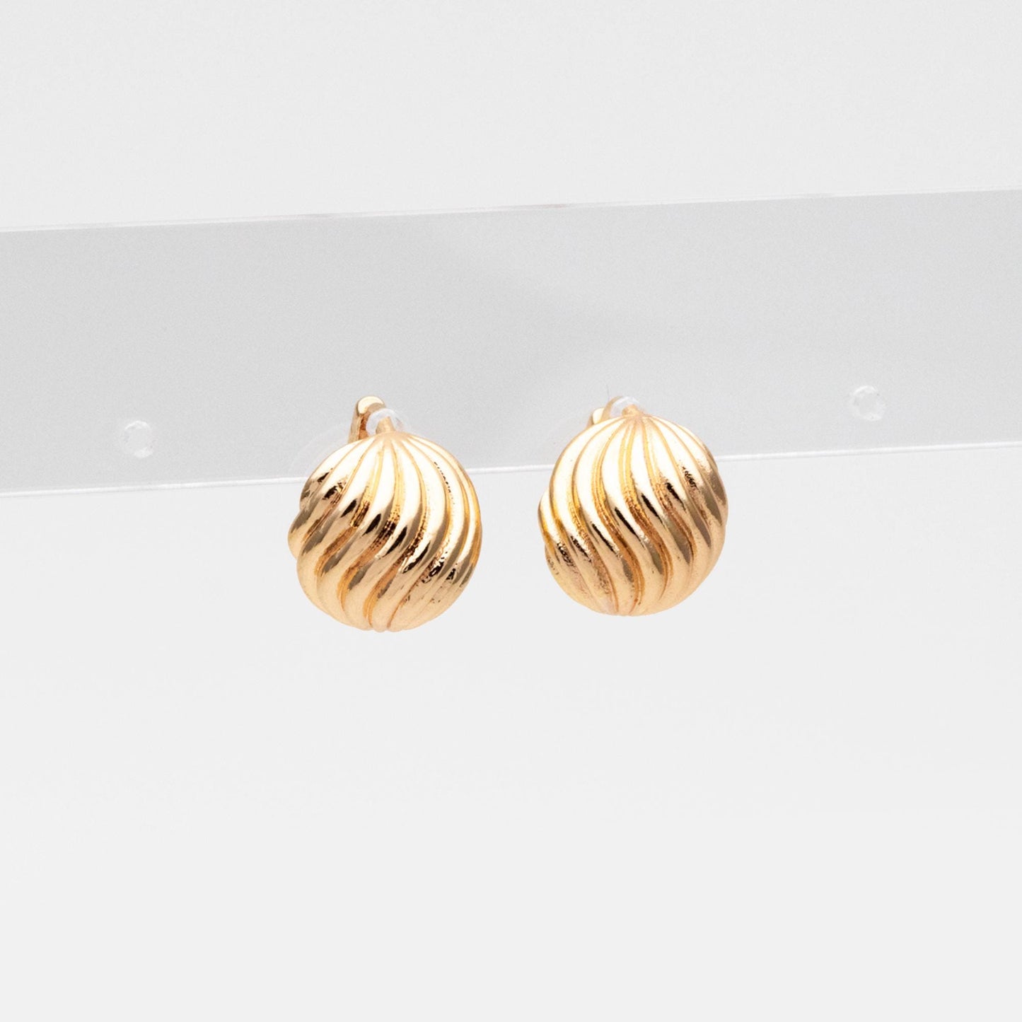 10pcs Gold/ Silver Tone Oval Earrings, 18K Real Gold/ Rhodium plated Brass, Dainty Hoop Earrings (GB-4575)