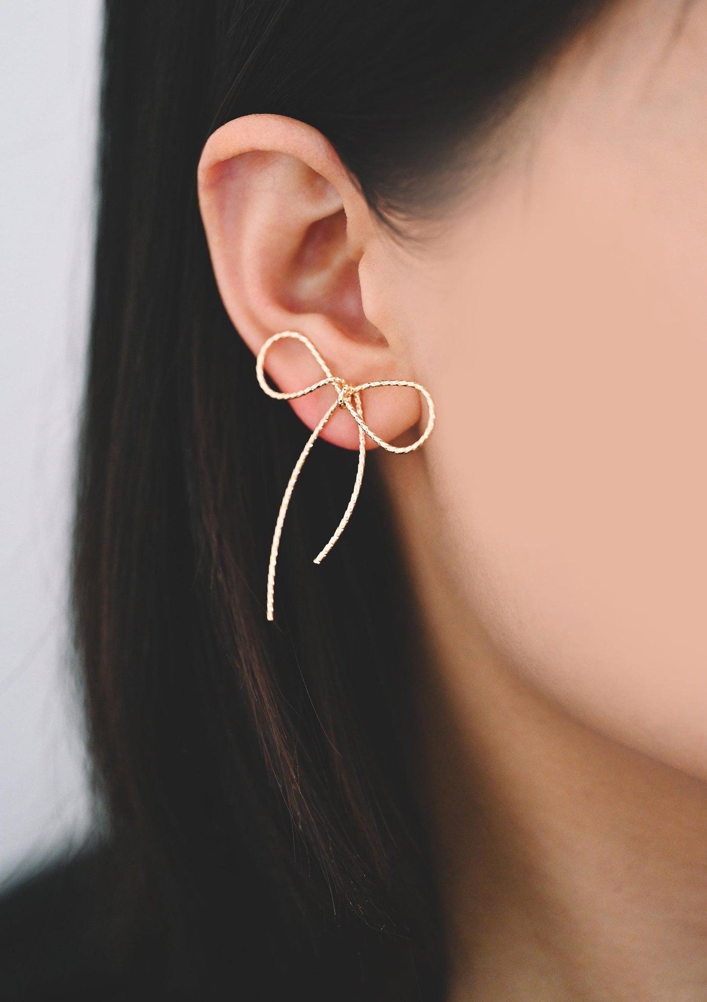 4pcs Gold/ Silver Bowknot Earrings, Gold/ Rhodium plated Brass, Minimalist Earrings, Jewelry Supplies (GB-4310)