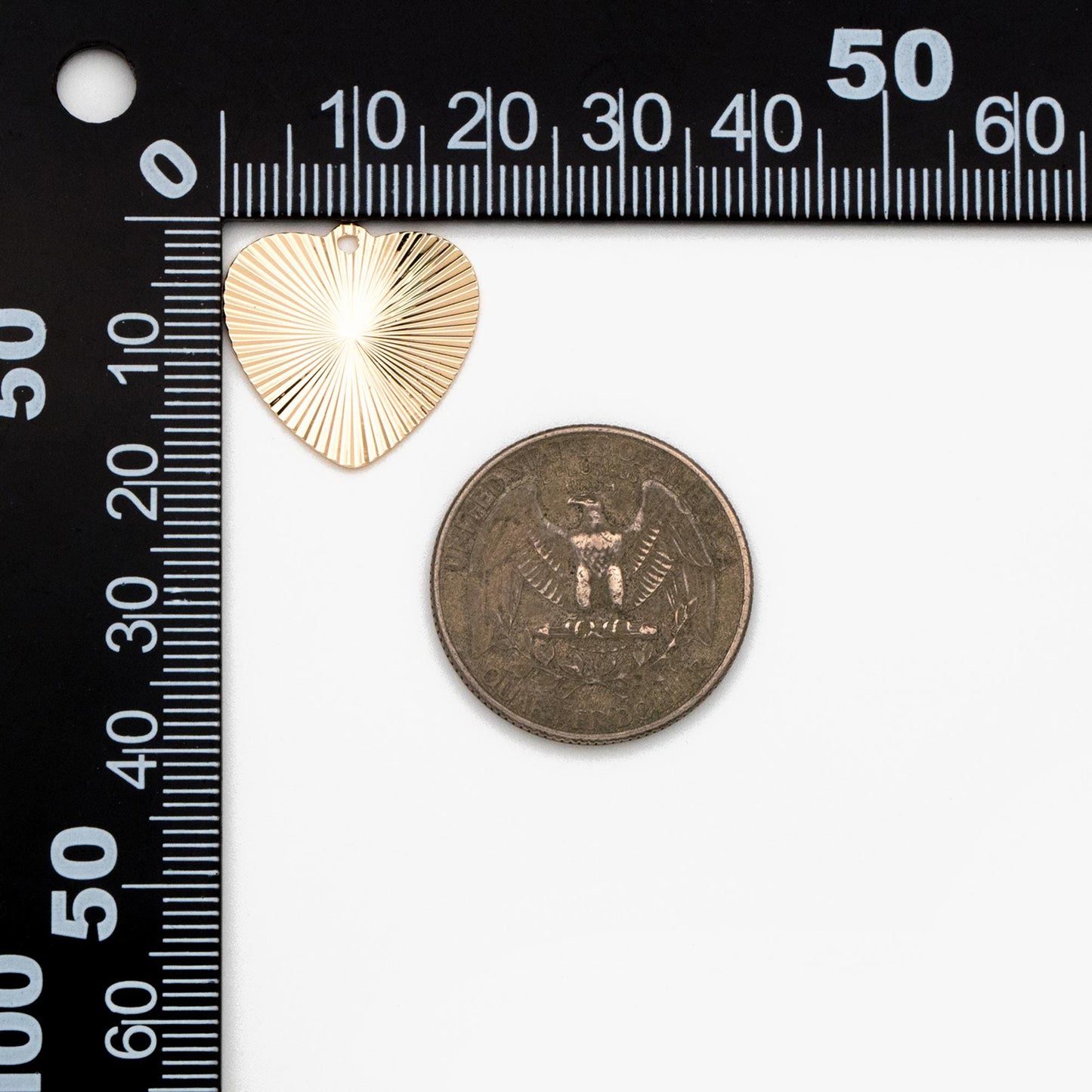 10pcs Gold Heart Charm Pendants, Earring Findings, Jewelry Making, Diy Material, Jewelry Supplies (GB-2151)