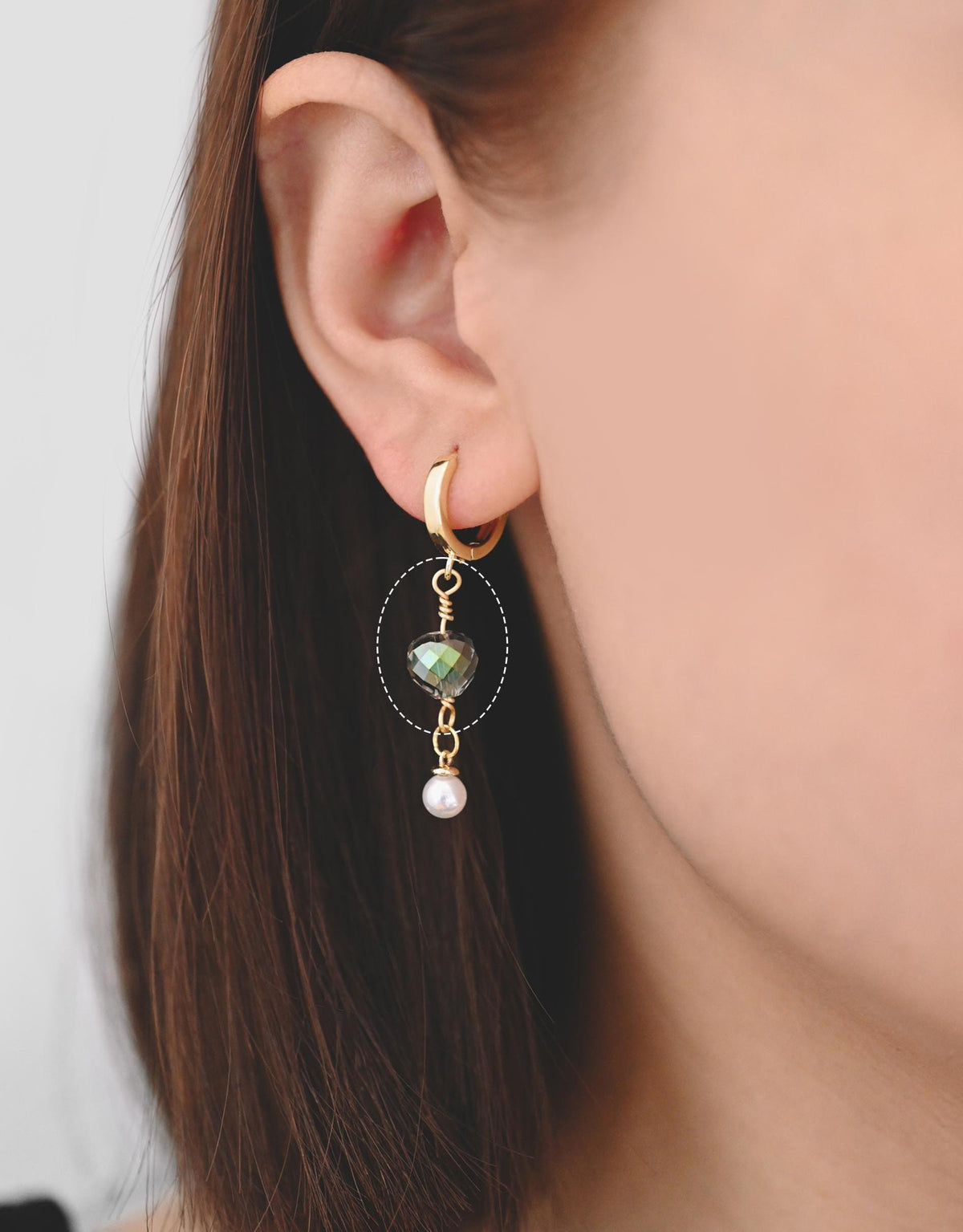 10pcs Crystal Teardrop Bead Connectors, Glass Drop Charms, 18K Gold Wire Supplies, Diy Material Findings (GB-2913)