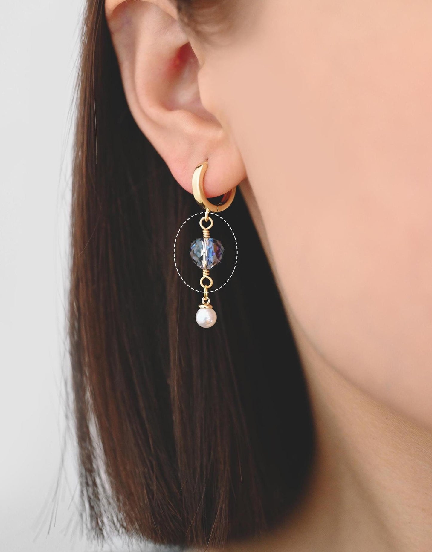 10pcs Crystal Teardrop Bead Connectors, Glass Drop Charms, 18K Gold Wire Supplies, Diy Material Findings (GB-2913)