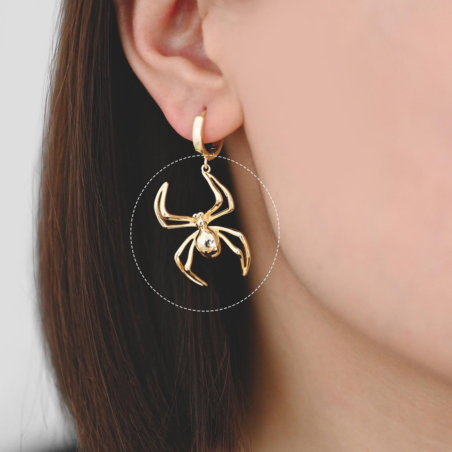 4pcs Gold/ Silver Spider Charms, Real Gold/ Rhodium plated Brass, Araneid Pendants (GB-672-D)