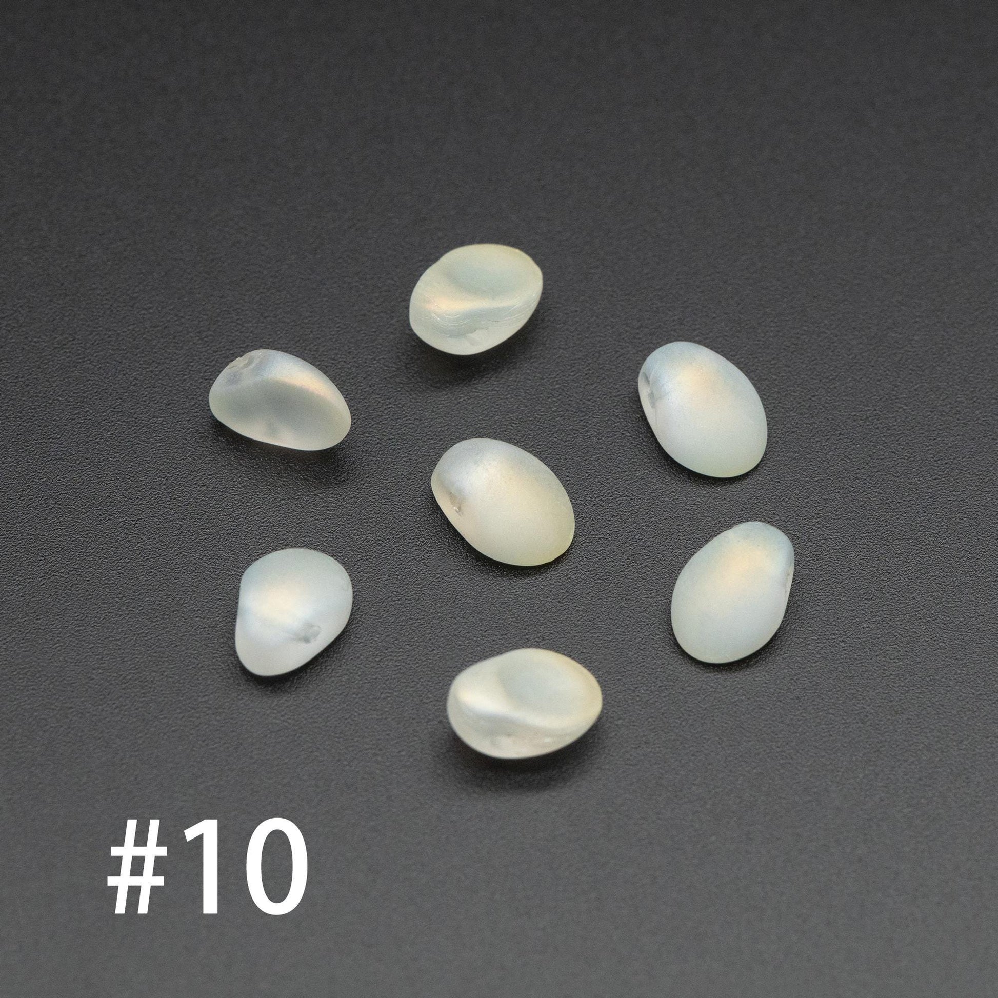 50 beads- Crystal Glass Leaf Beads, Unique Shaped Teardrop Beads, Multi Colors (#GM-033)