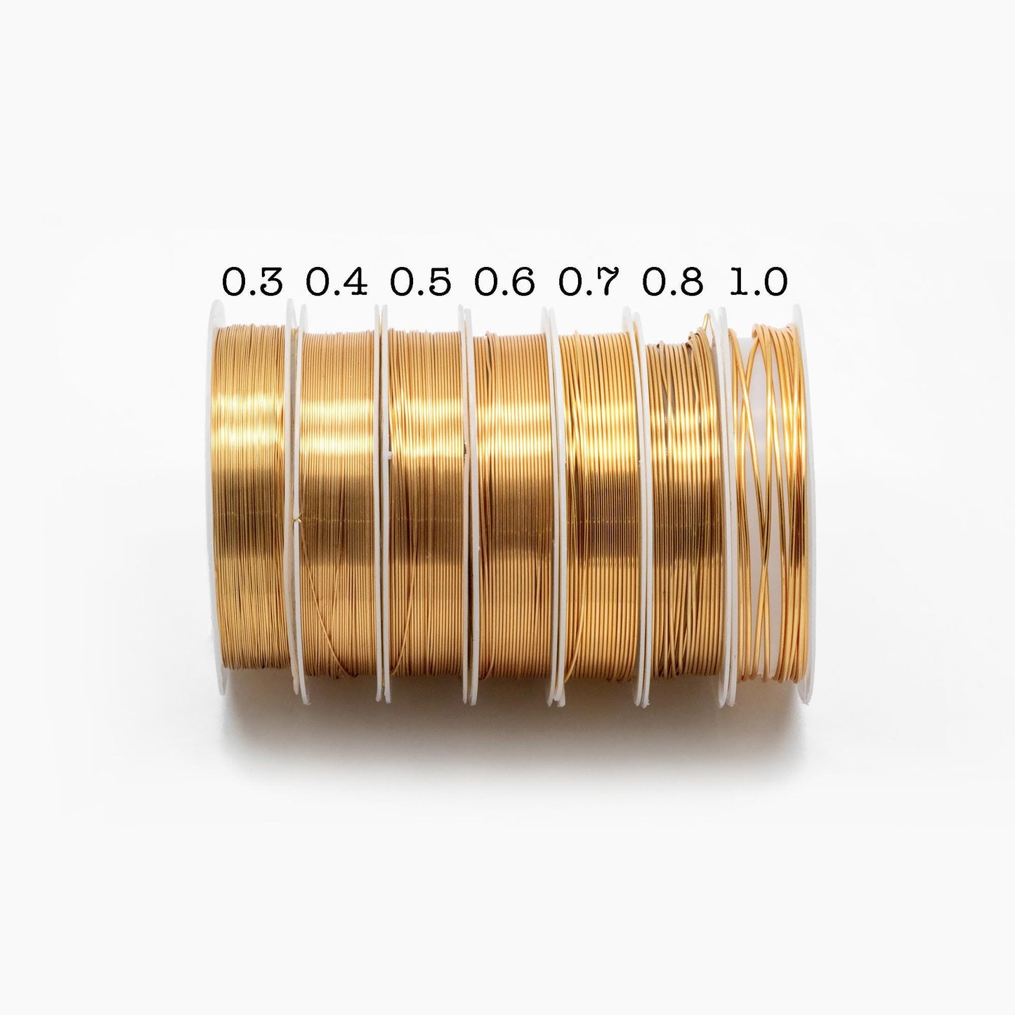 Gold/ Silver Plated Copper Wire, Craft Wrapping Supplies, 0.3-1mm, 18/ 20/ 21/ 22/ 24/ 26/ 28 Gauge Soft Wire, 1 Full Coil (#GB-455)