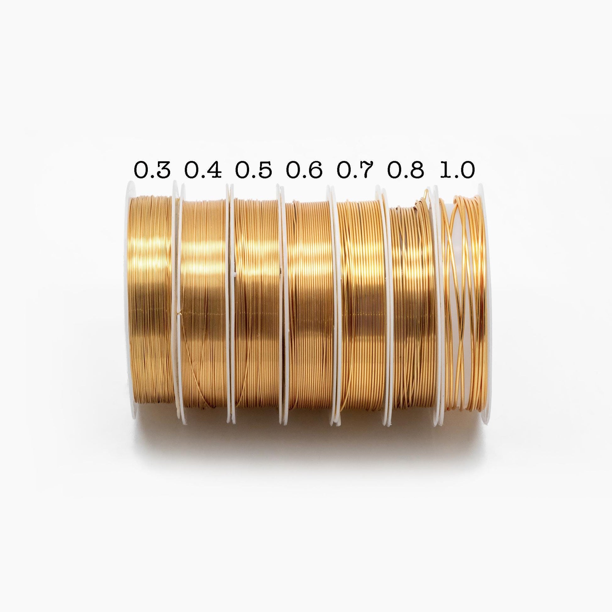 Gold/ Silver Plated Copper Wire, Craft Wrapping Supplies, 0.3-1mm, 18/ 20/ 21/ 22/ 24/ 26/ 28 Gauge Soft Wire, 1 Full Coil (#GB-455)