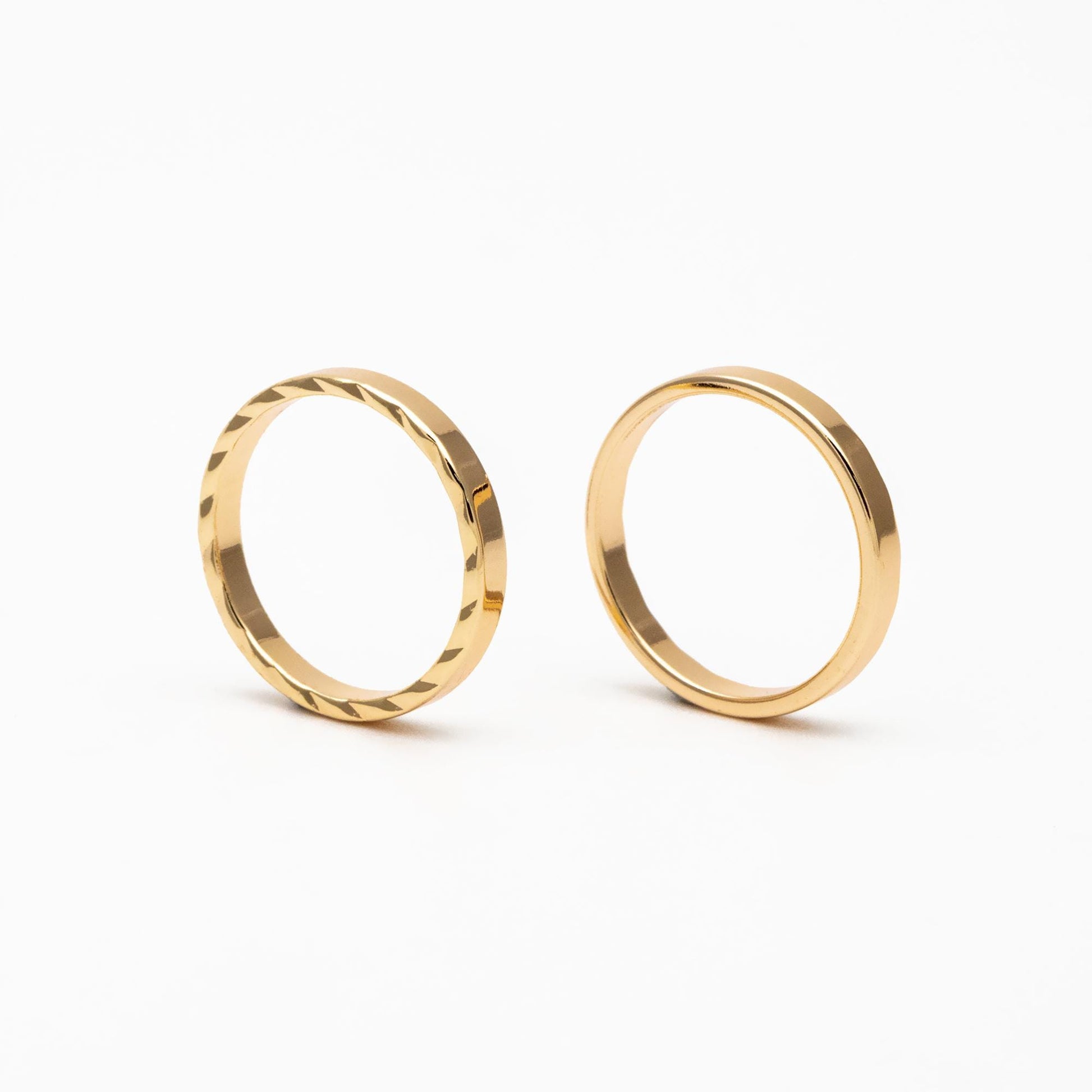 10pcs Gold Round Link Charms 15mm, Real Gold plated Brass Ring Loops, Geometric Hoop Circle Connector Pendants (GB-351)