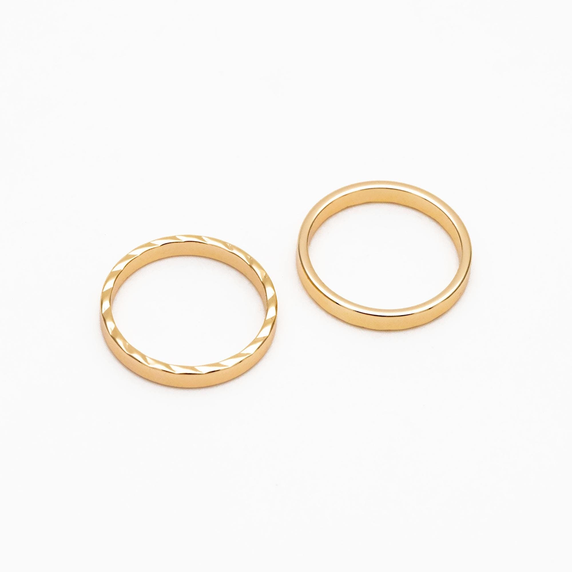 10pcs Gold Round Link Charms 15mm, Real Gold plated Brass Ring Loops, Geometric Hoop Circle Connector Pendants (GB-351)