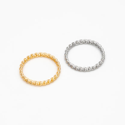 4pcs Gold/ Silver tone Ring 20mm Round, Gold/ Rhodium plated Brass, Closed Dangle Circle Charm Connectors (#GB-352)