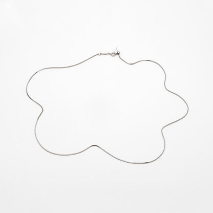 Gold/ Silver Box Chain Adjustable Necklace 0.9mm, Gold/ Rhodium plated Brass Finished Dainty Necklace, 20 Inch Ready to Wear (#LK-586)