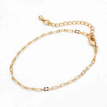 Gold/ Silver Oval Chains 2.5mm, Finished Bracelet/ Anklet/ Necklace with Extender Chain, Ready to Wear (#LK-150-2.5)