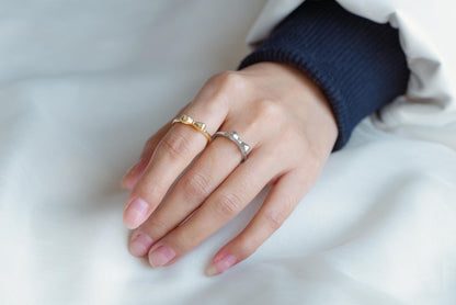 4pcs Gold/ Silver Tone Bowknot Ring, Thin Ring, Everyday Ring, Fashion Rings, Dainty Rings, Adjustable Ring (#JZ-061)