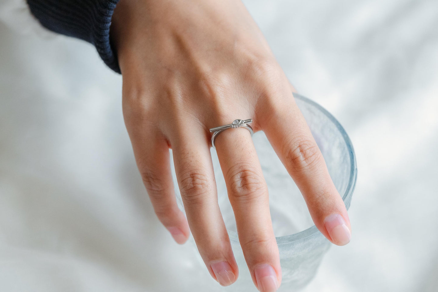 4pcs CZ Pave Gold/ Silver Tone Eye Ring, Bar Ring, Thin Ring, Everyday Ring, Fashion Rings, Dainty Rings, Adjustable Ring (#GB-4623)