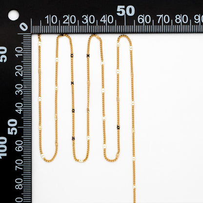 Dainty Gold/ Rhodium plated Brass Curb Chains, 1.3mm Delicate Thin Chains with 1.8mm Flat Links (#LK-128)/ 1 Meter=3.3 ft