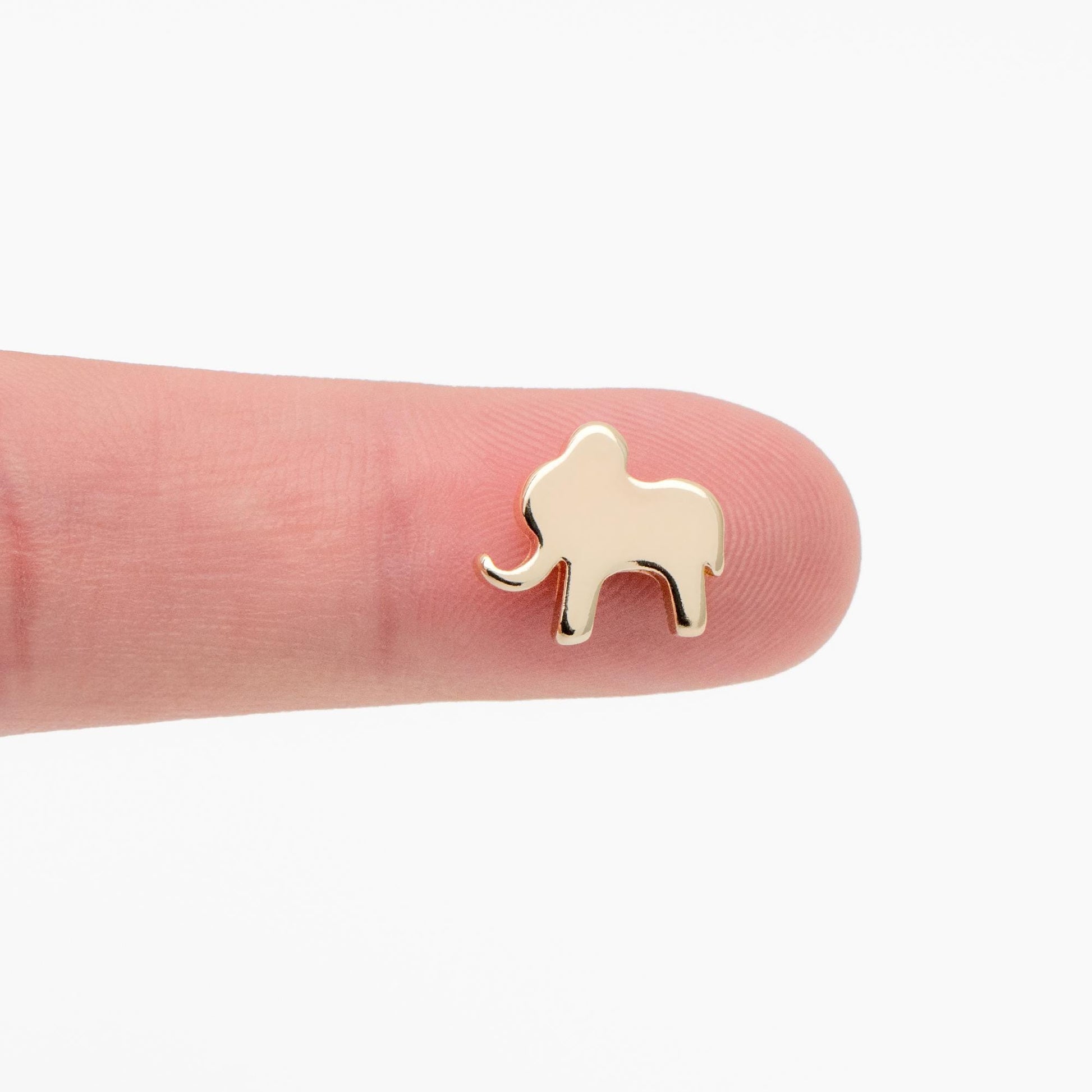 10pcs Gold Elephant Spacer Beads 11x12mm, Jewelry Making, Diy Material, Jewelry Supplies (GB-2153)