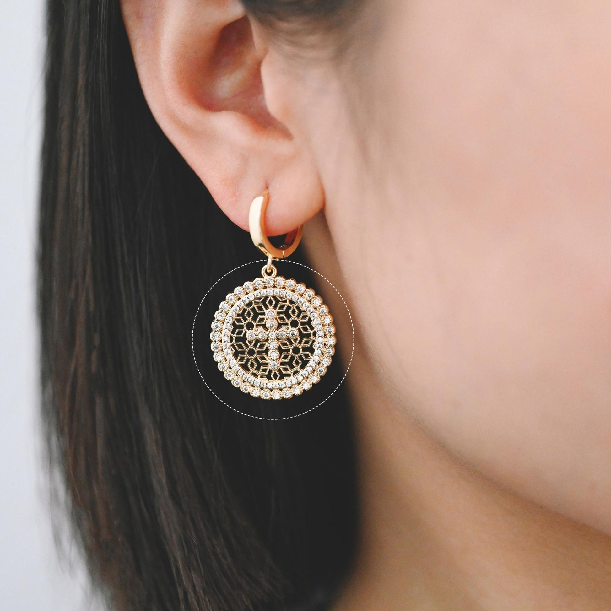 4pcs CZ pave Gold Cross Pendant, Christian Cross Pendant, Snake Charms, Ankh, Jewelry Supplies (GB-2288)