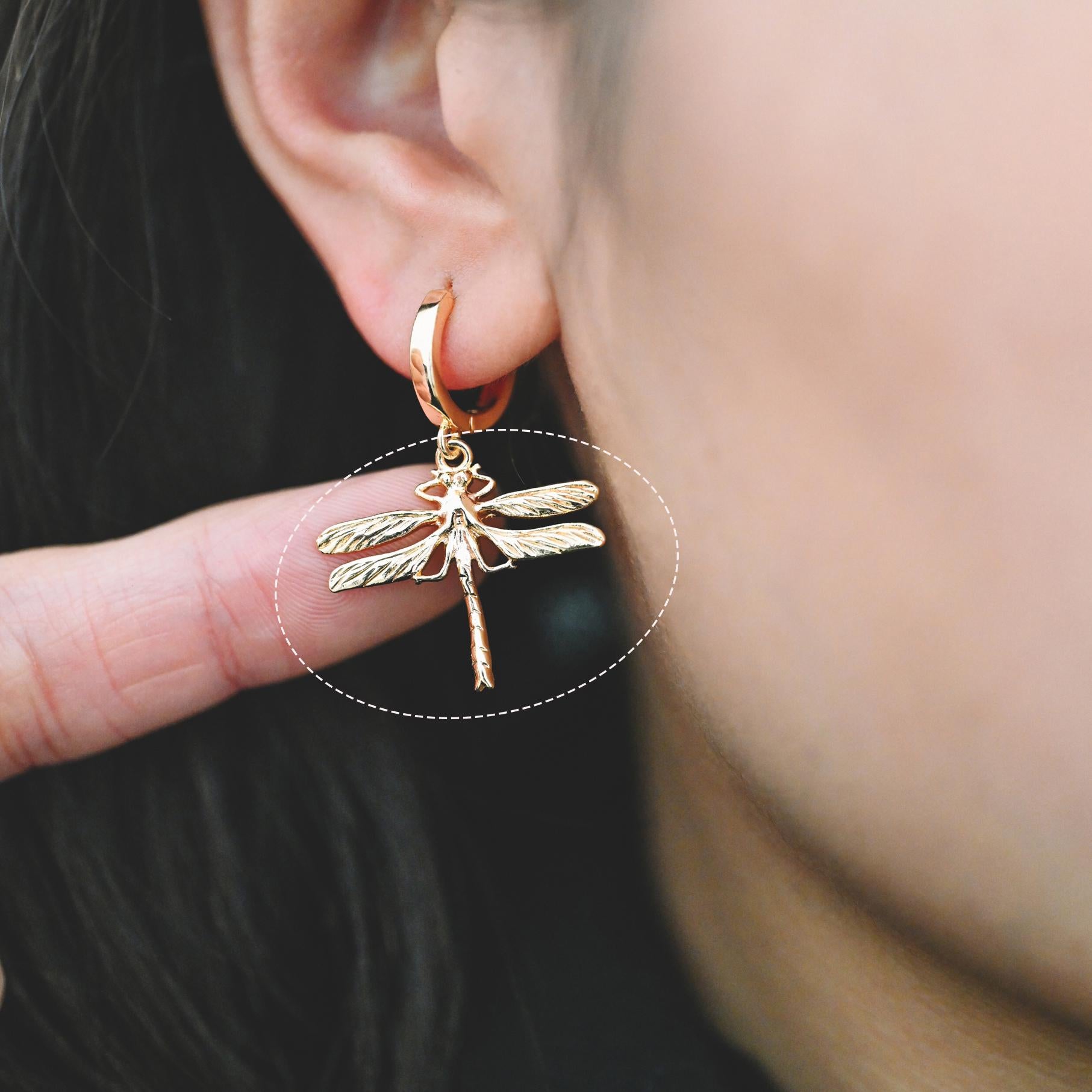 4pcs Dragonfly Charms for Crafting and Jewelry Design (GB-3196)