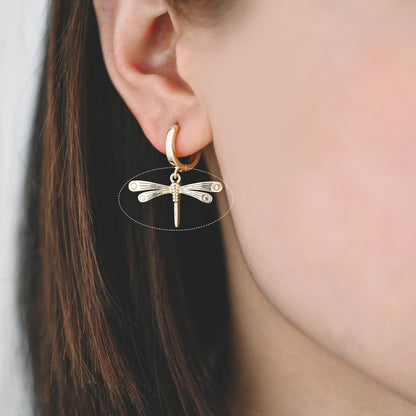 4pcs Dragonfly Charms for Crafting and Jewelry Design (GB-3196)