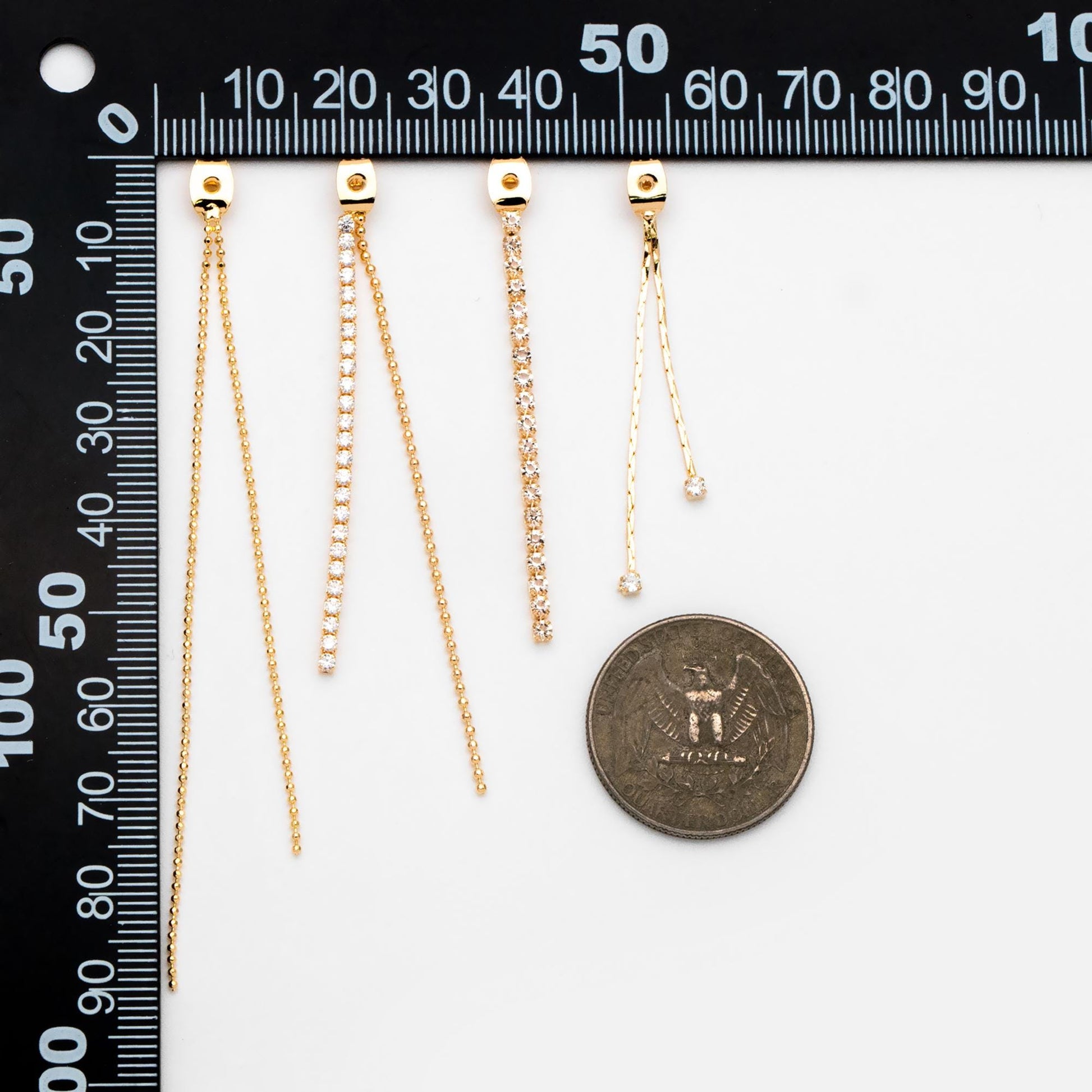 10pcs Trendy Tassel Ear Nuts, Tassel Ear Back Stoppers (GB-245)