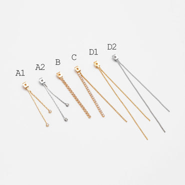 10pcs Trendy Tassel Ear Nuts, Tassel Ear Back Stoppers (GB-245)