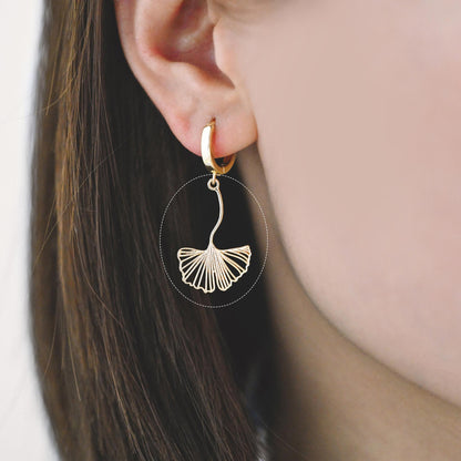 10pcs Gold Flower Leaf Charms, 18K Gold plated Brass, Dainty Earring Pendants (GB-4425)