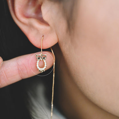 10pcs Gold Owl Charms , Real Gold plated Brass, Cute Owl Pendants (GB-176)