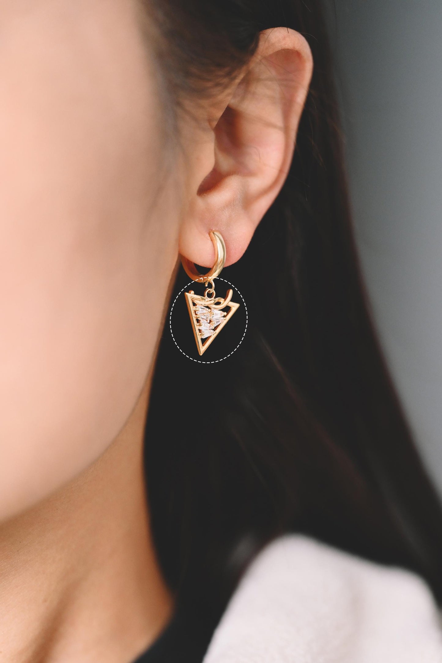 4pcs Gold Knot Triangle/ Circle/ Heart Charms, Earring Findings, Jewelry Making, Diy Material, Jewelry Supplies (GB-2125)