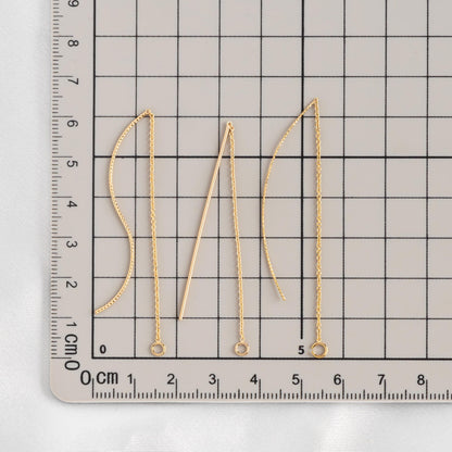 10pcs Ear Threader Findings for Handmade Jewelry, Craft Supplies (GB-1299)