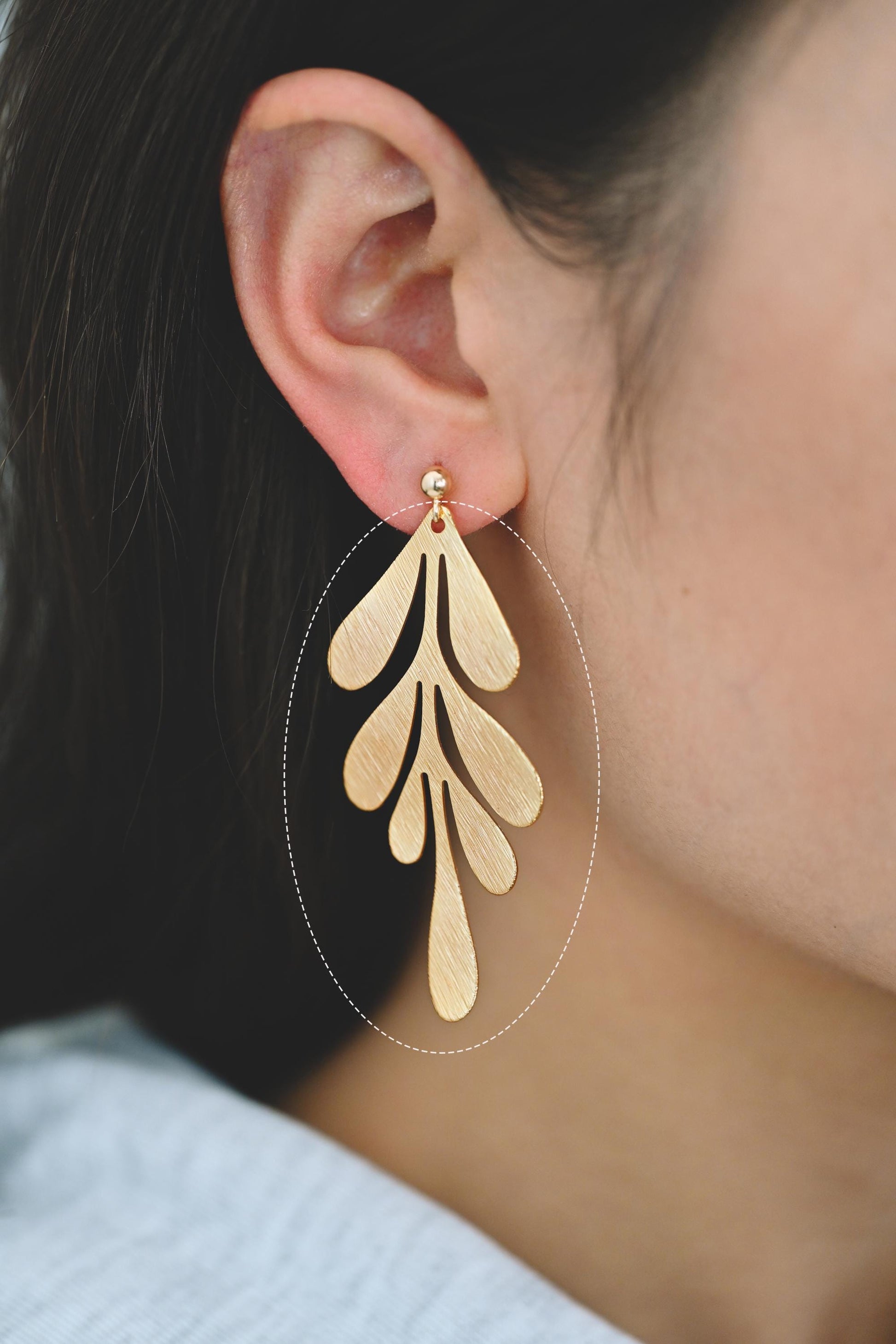 10pcs Brushed Gold/ Silver Leaf Charms , Real Gold/ Rhodium plated Brass, Lead Nickel Free (GB-467)