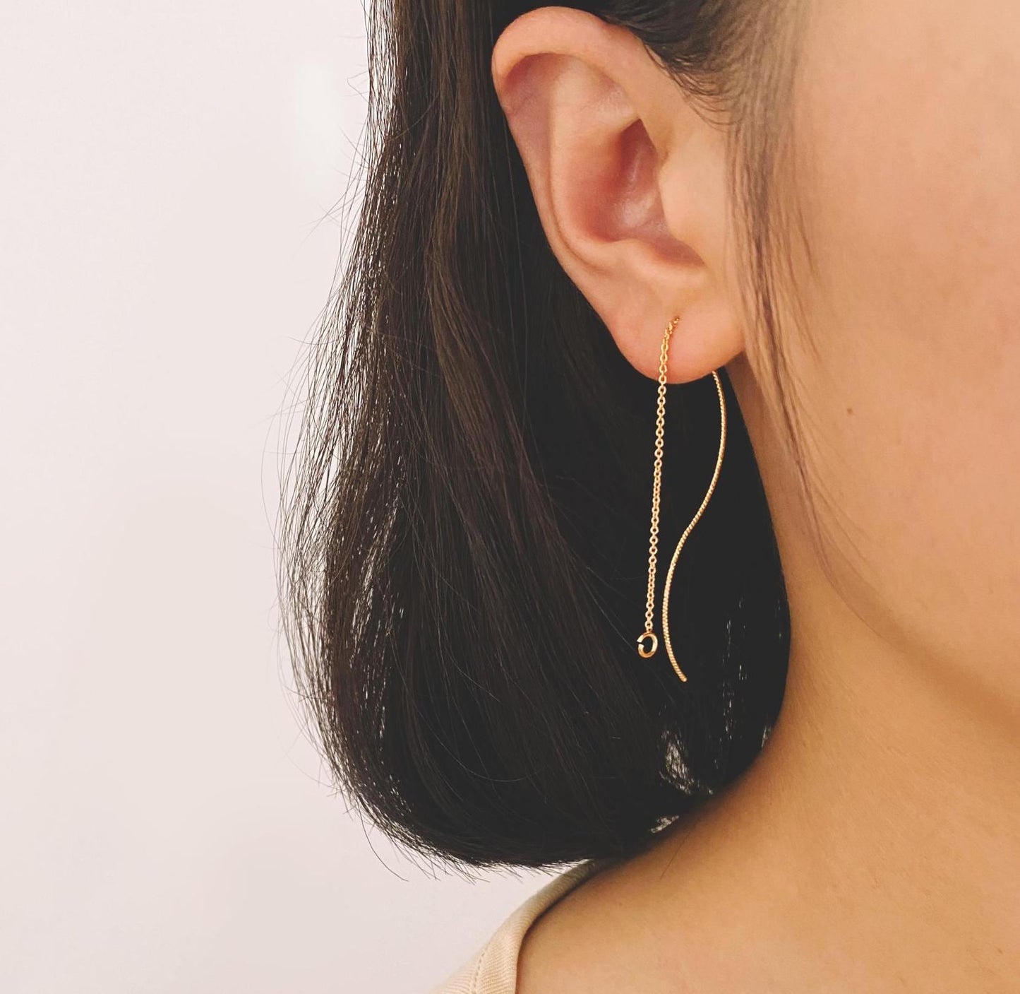 10pcs Ear Threader Findings for Handmade Jewelry, Craft Supplies (GB-1299)