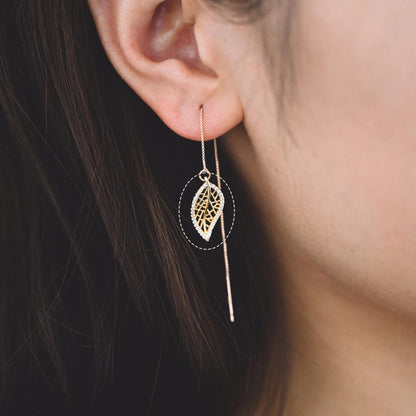 4pcs CZ Pave Gold Leaf Charms, Real Gold Plated Brass, Dainty Leaf Pendants (GB-1312)